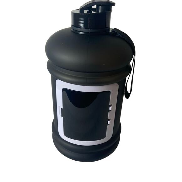 GLAMVIE Sports Water Bottle Large Capacity 73 oz Matte Black Plastic - Picture 2 of 3